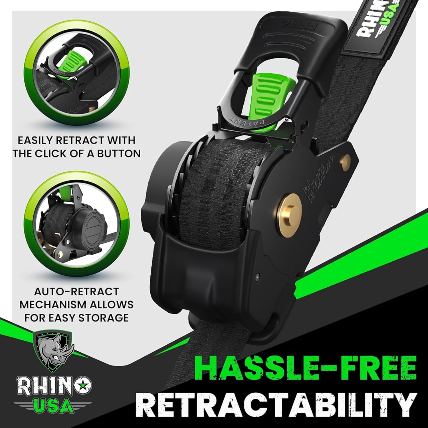 Rhino Retract Tie-Downs Pack