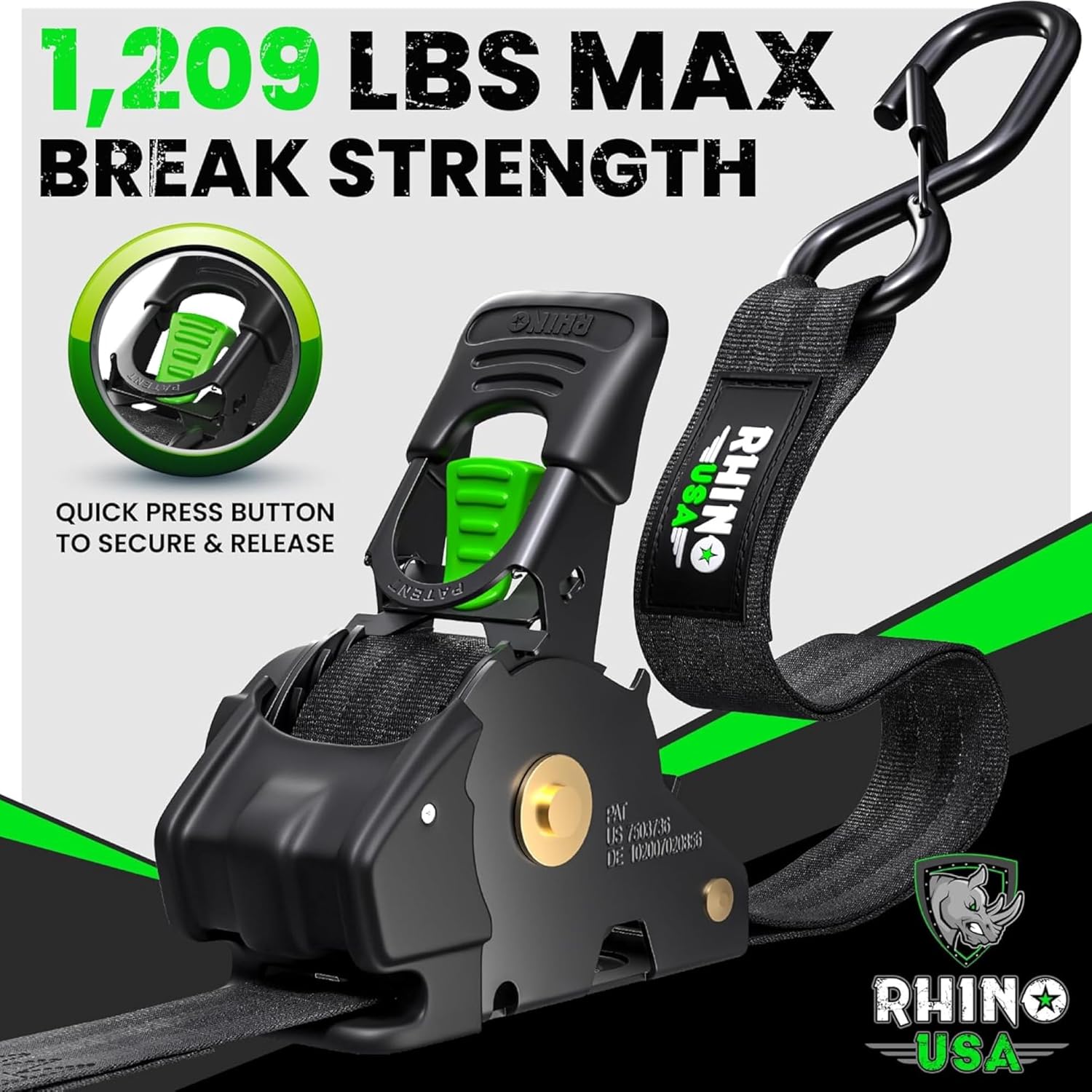 Rhino Retract Tie-Downs Pack