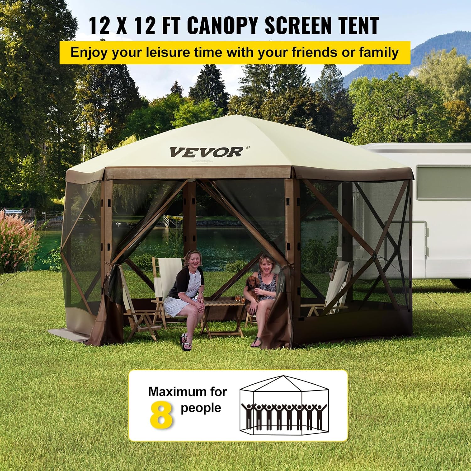 Quick Popup Mesh Shade Gazebo Tent